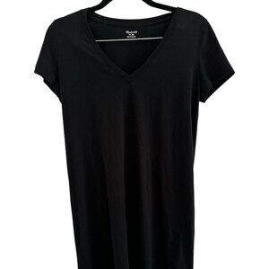 Madewell Black V-Neck  T-Shirt Dress - Worn Once - Size XS - EUC